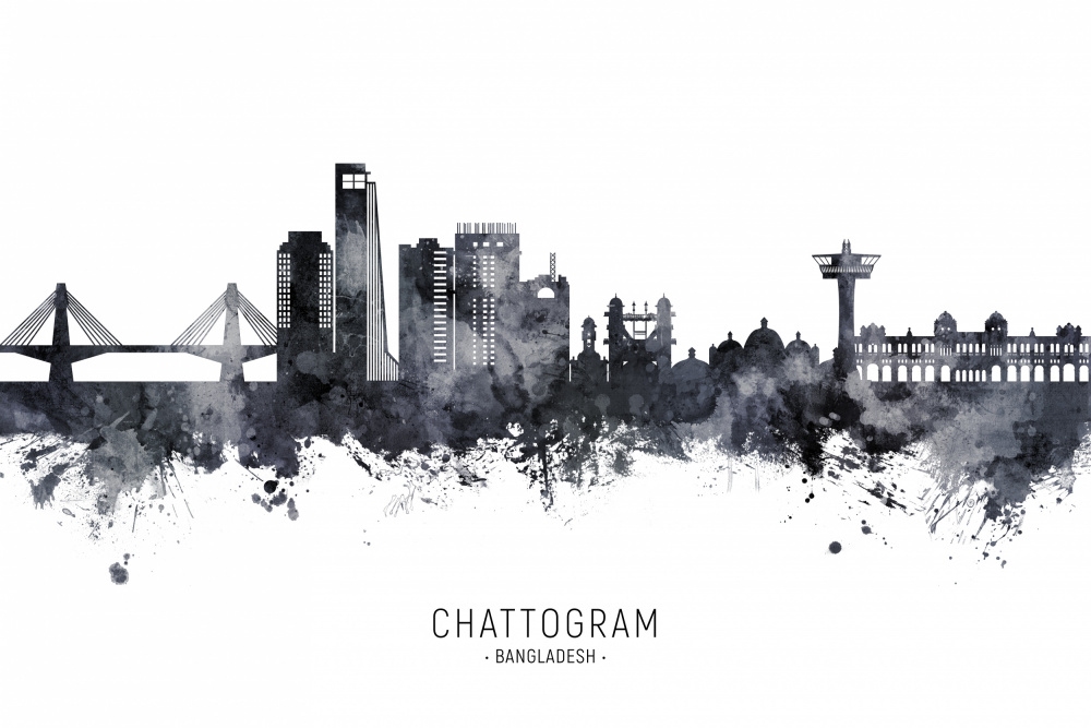 Chattogram Bangladesh Skyline von Michael Tompsett