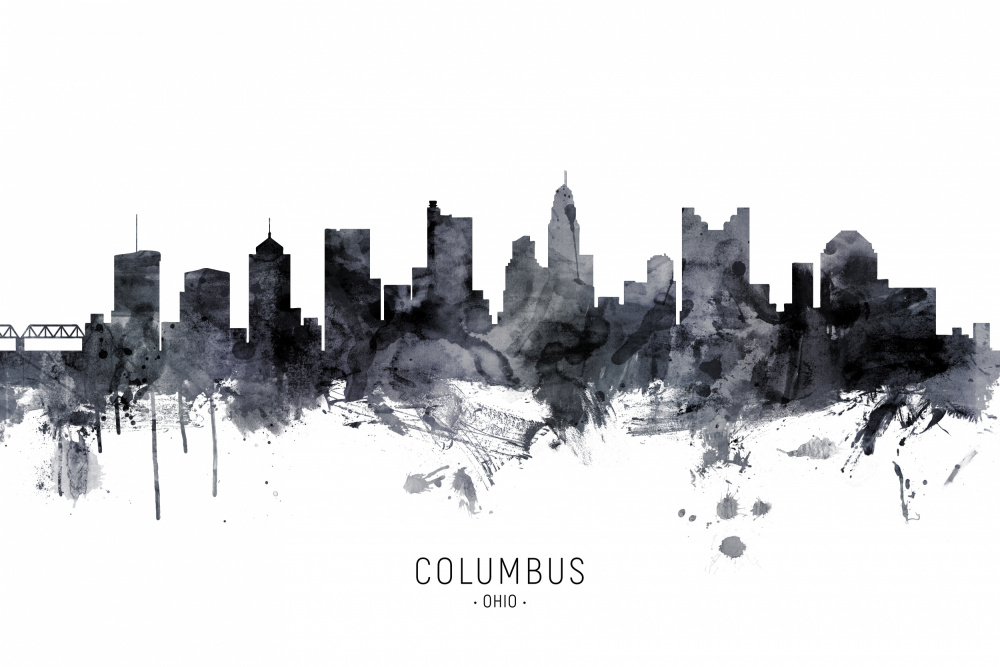 Columbus Ohio Skyline von Michael Tompsett