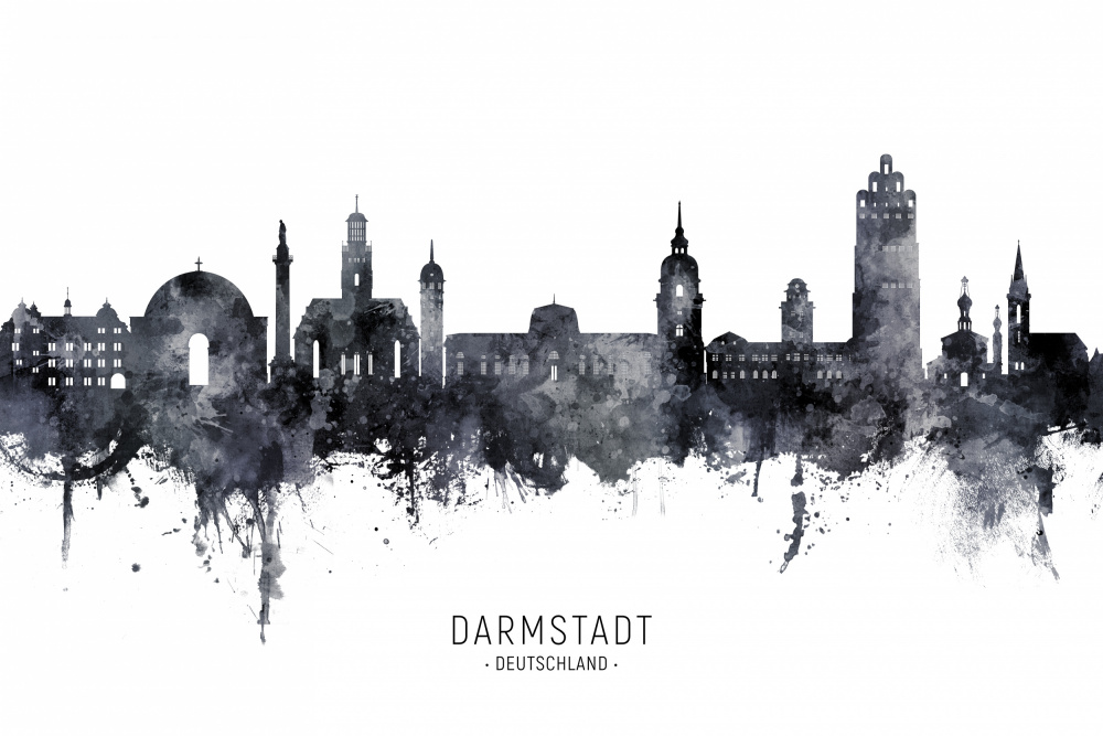 Darmstadt Germany Skyline von Michael Tompsett