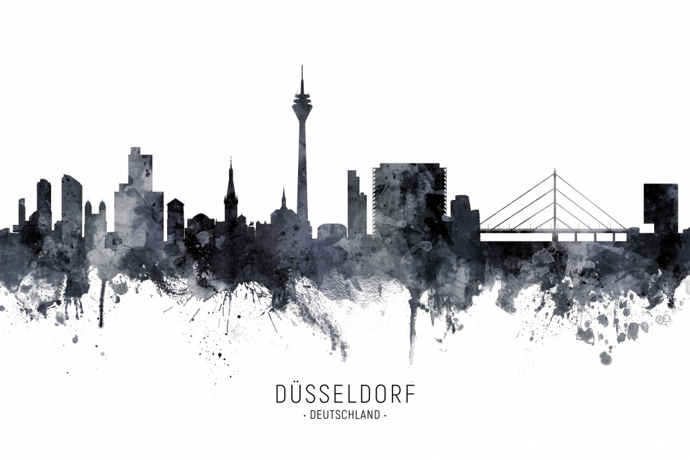 Düsseldorf Germany Skyline von Michael Tompsett