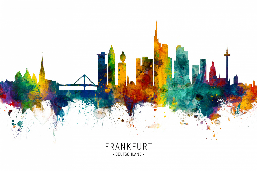 Frankfurt Germany Skyline von Michael Tompsett