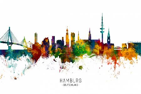 Hamburg Germany Skyline