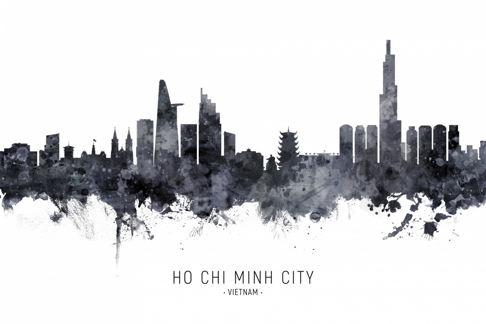 Ho Chi Minh City Vietnam Skyline von Michael Tompsett