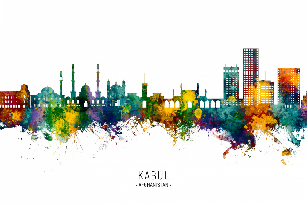 Kabul Afghanistan Skyline von Michael Tompsett