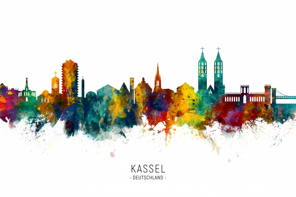 Kassel Germany Skyline von Michael Tompsett