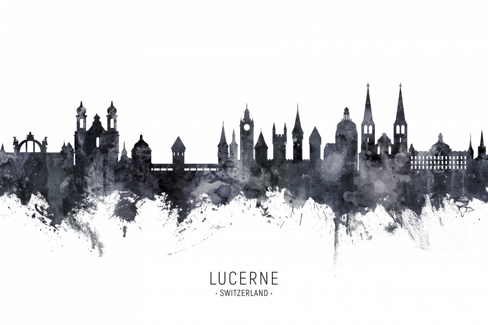 Lucerne Switzerland Luzern Skyline von Michael Tompsett