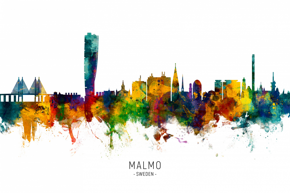 Malmo Sweden Skyline von Michael Tompsett