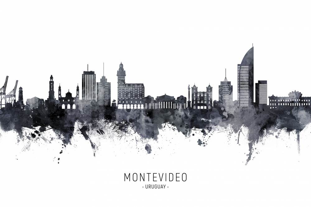 Montevideo Skyline Uruguay von Michael Tompsett