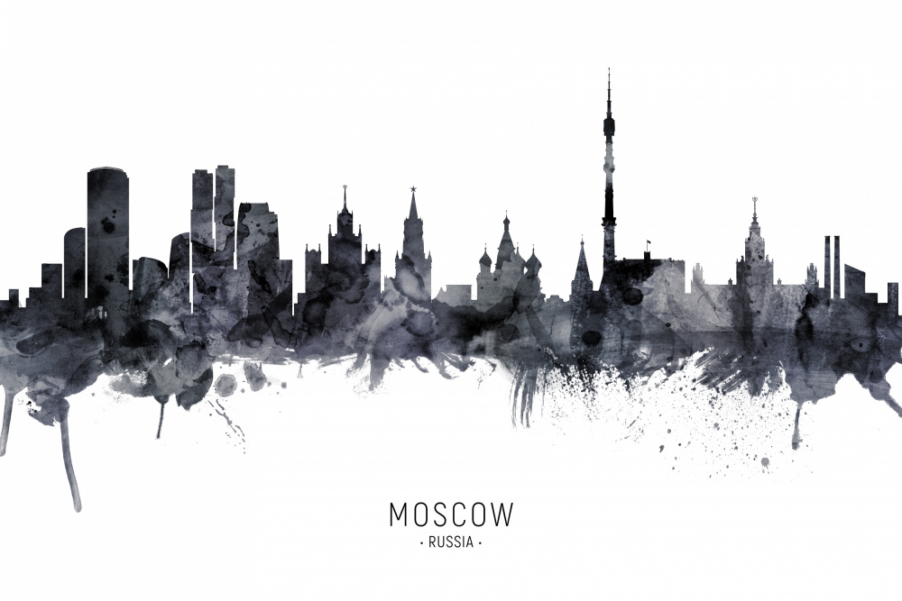 Moscow Russia Skyline von Michael Tompsett