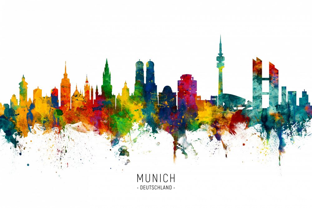 Munich Germany Skyline von Michael Tompsett