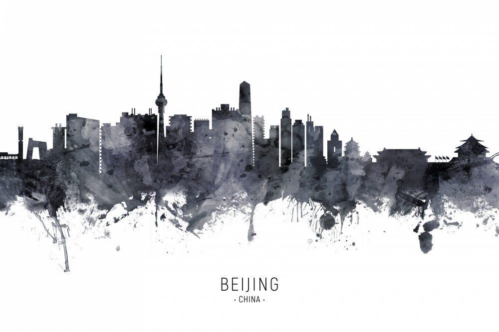 Beijing China Skyline von Michael Tompsett