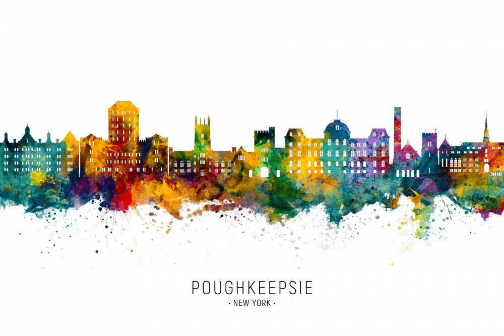 Poughkeepsie New York Skyline von Michael Tompsett