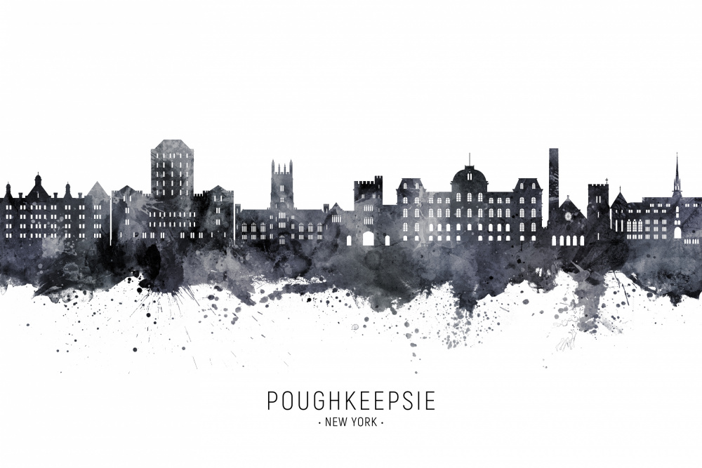 Poughkeepsie New York Skyline von Michael Tompsett