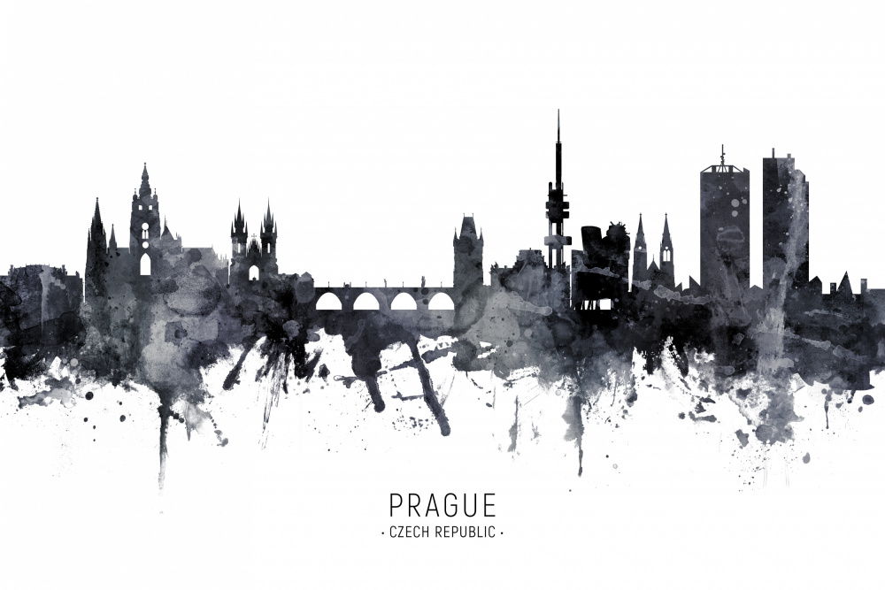 Prague Czech Republic Skyline von Michael Tompsett