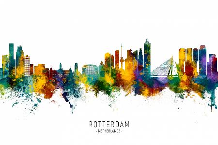 Rotterdam The Netherlands Skyline