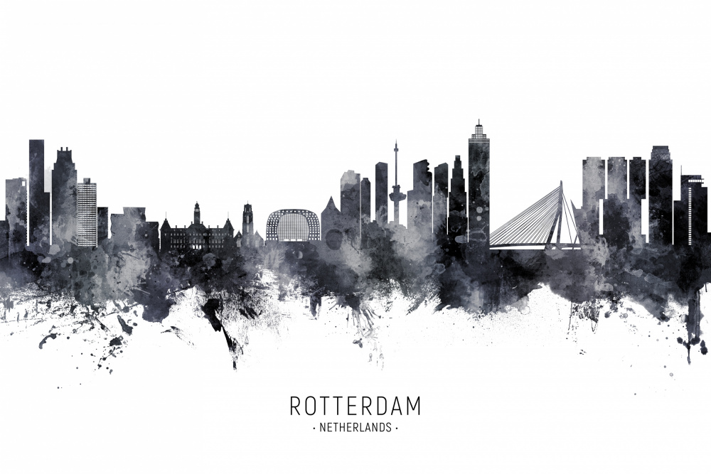 Rotterdam The Netherlands Skyline von Michael Tompsett