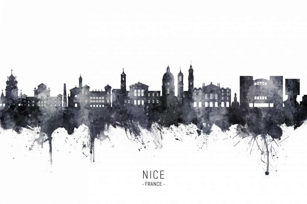 Nice France Skyline von Michael Tompsett