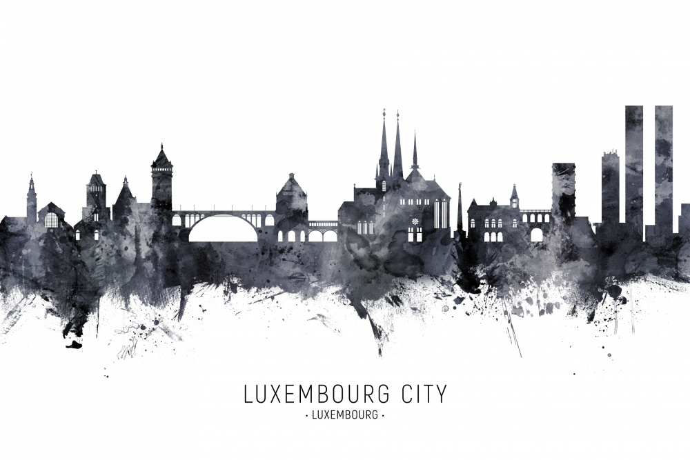 Luxembourg City Skyline von Michael Tompsett