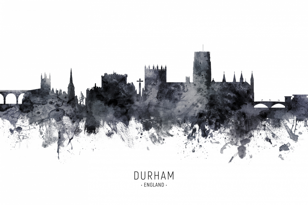 Durham England Skyline Cityscape von Michael Tompsett