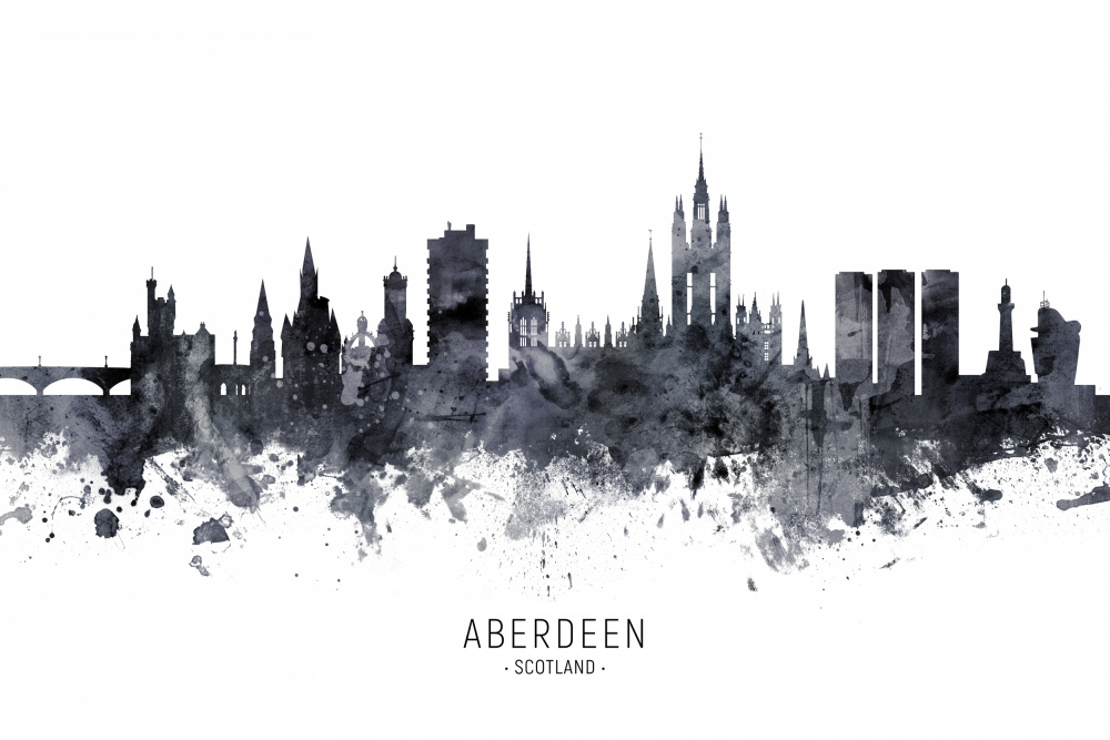 Aberdeen Scotland Skyline von Michael Tompsett