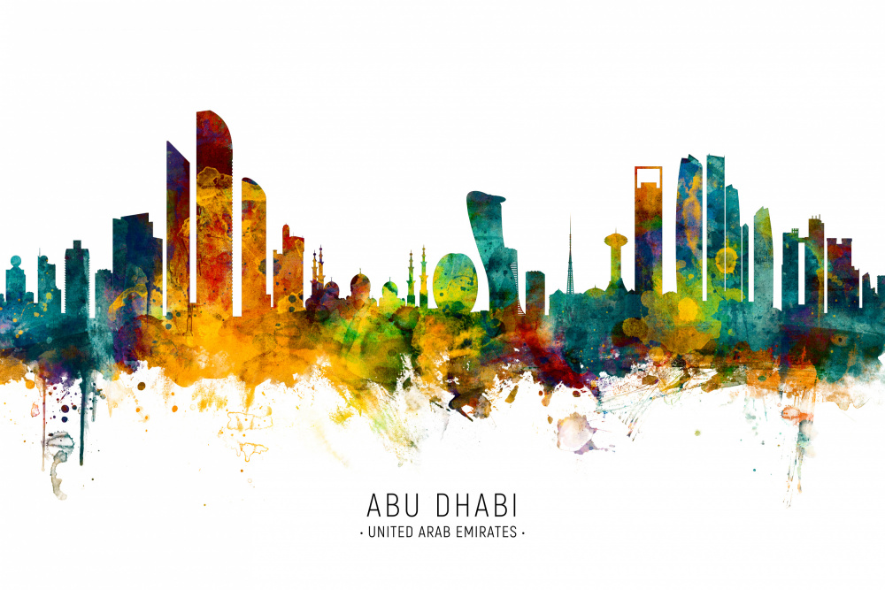 Abu Dhabi Skyline von Michael Tompsett