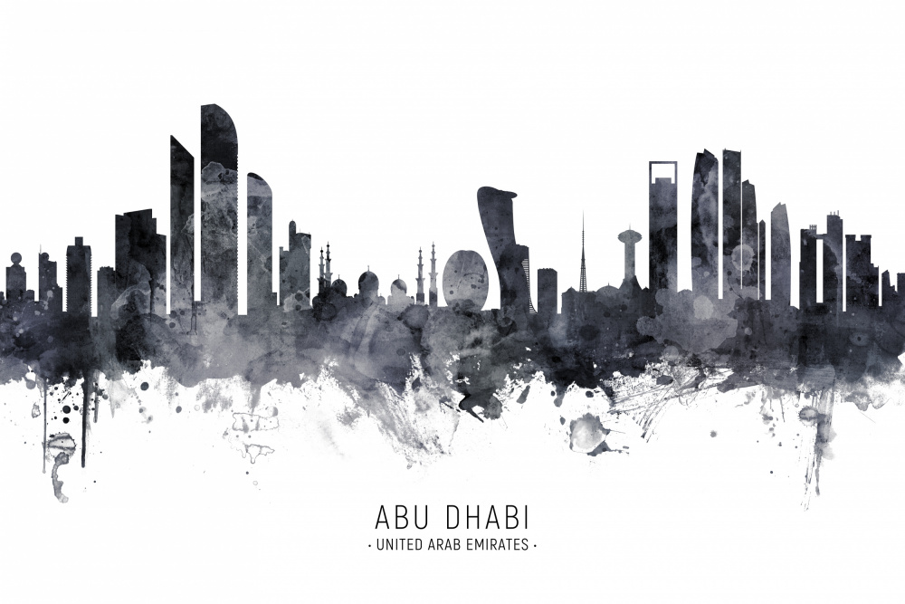 Abu Dhabi Skyline von Michael Tompsett