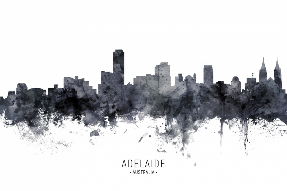 Adelaide Australia Skyline von Michael Tompsett