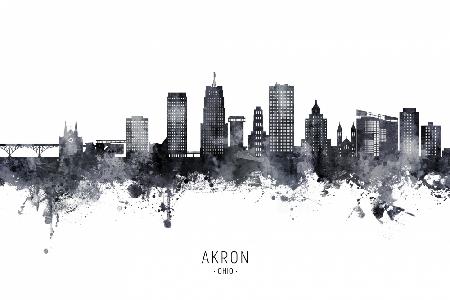 Akron Ohio Skyline