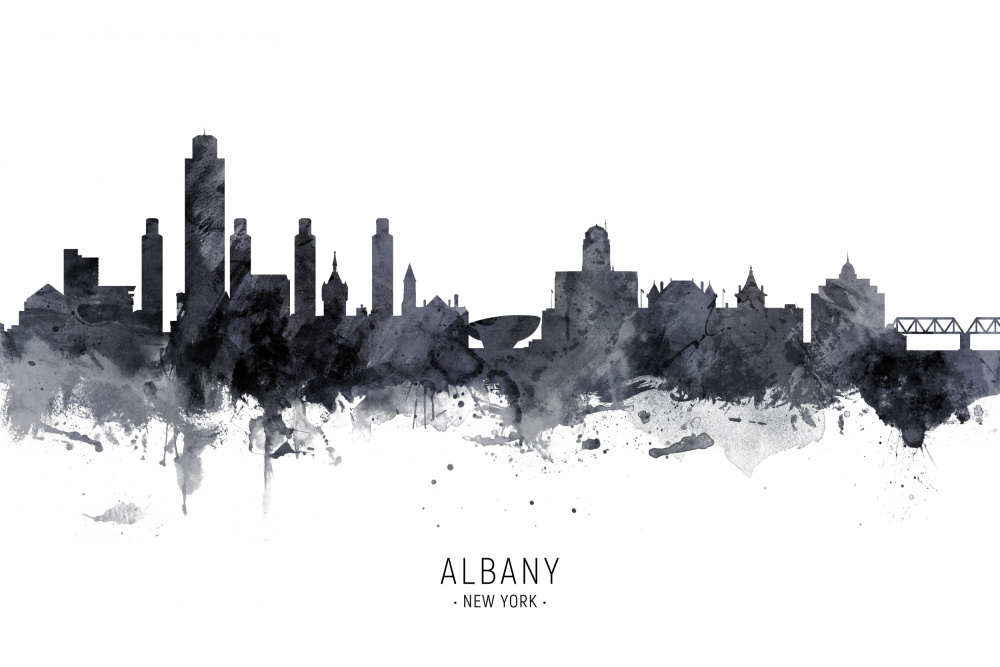 Albany New York Skyline von Michael Tompsett