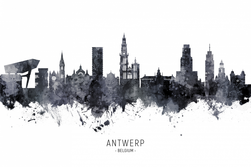 Antwerp Belgium Skyline von Michael Tompsett