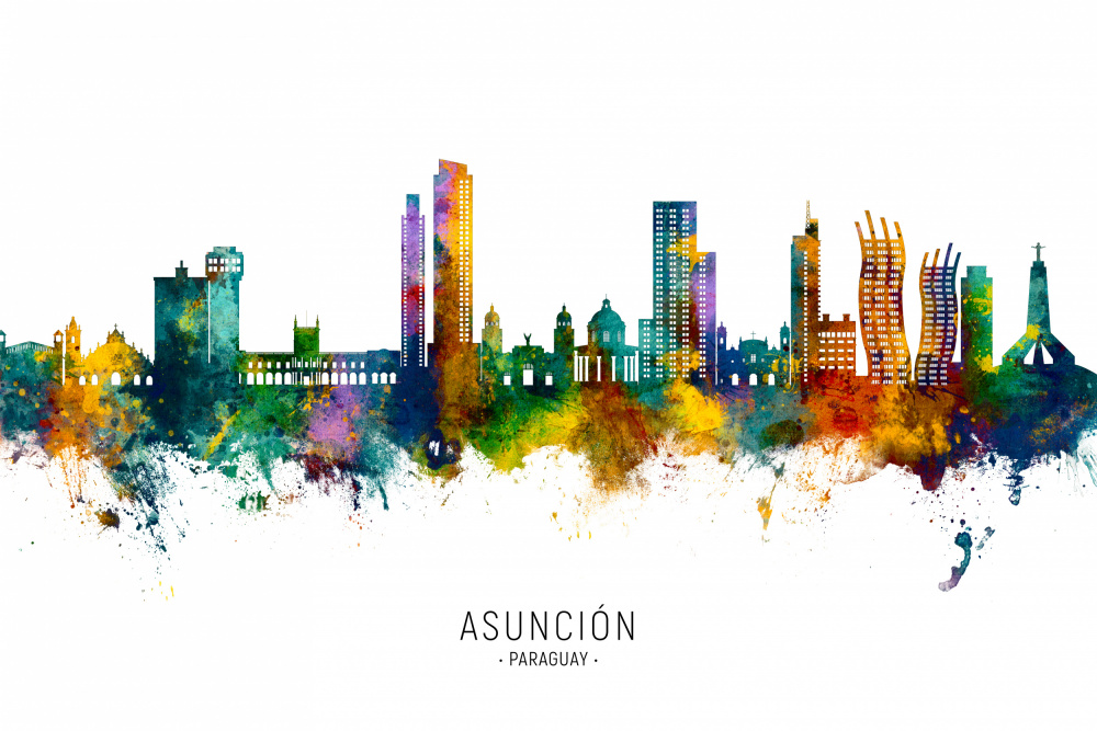 Asunción Paraguay Skyline von Michael Tompsett