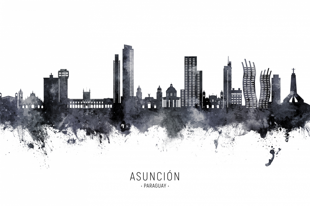 Asunción Paraguay Skyline von Michael Tompsett