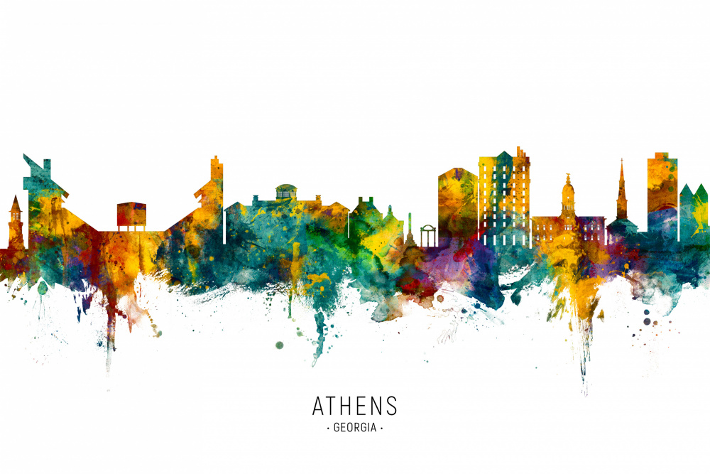 Athens Georgia Skyline von Michael Tompsett