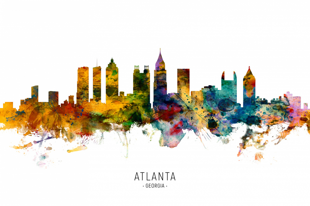 Atlanta Georgia Skyline von Michael Tompsett