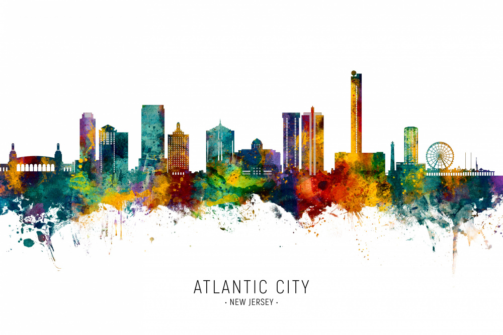 Atlantic City New Jersey Skyline von Michael Tompsett