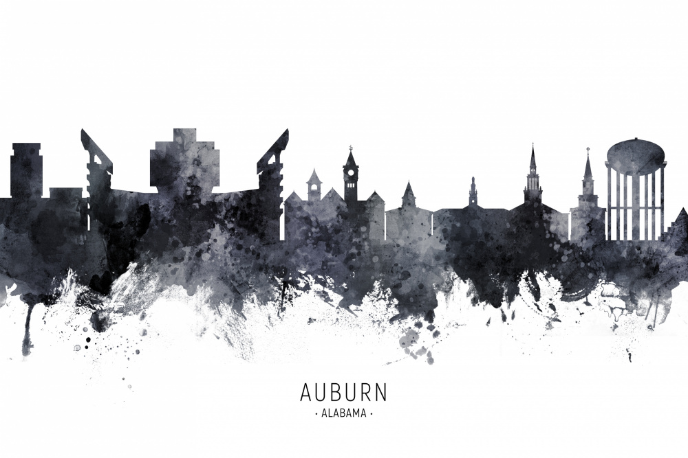 Auburn Alabama Skyline von Michael Tompsett