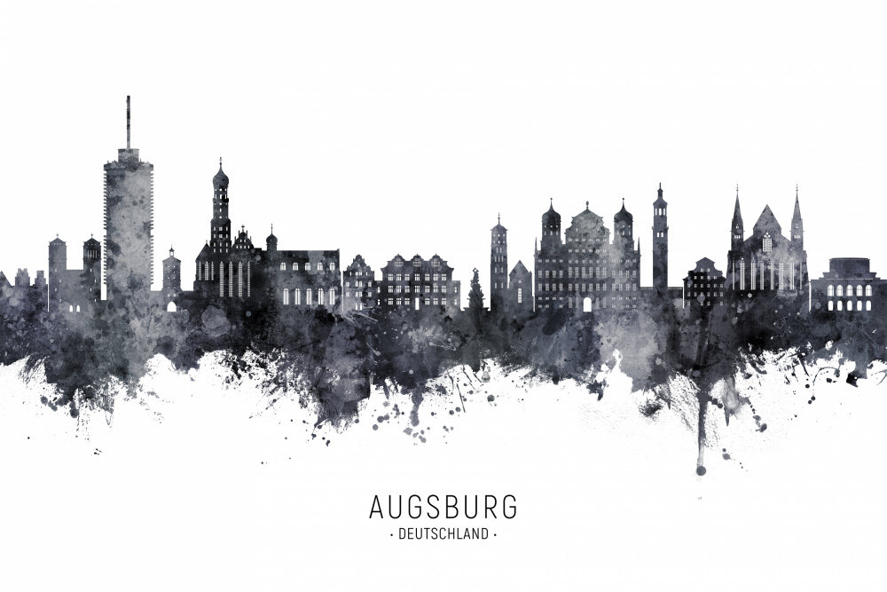 Augsburg Germany Skyline von Michael Tompsett