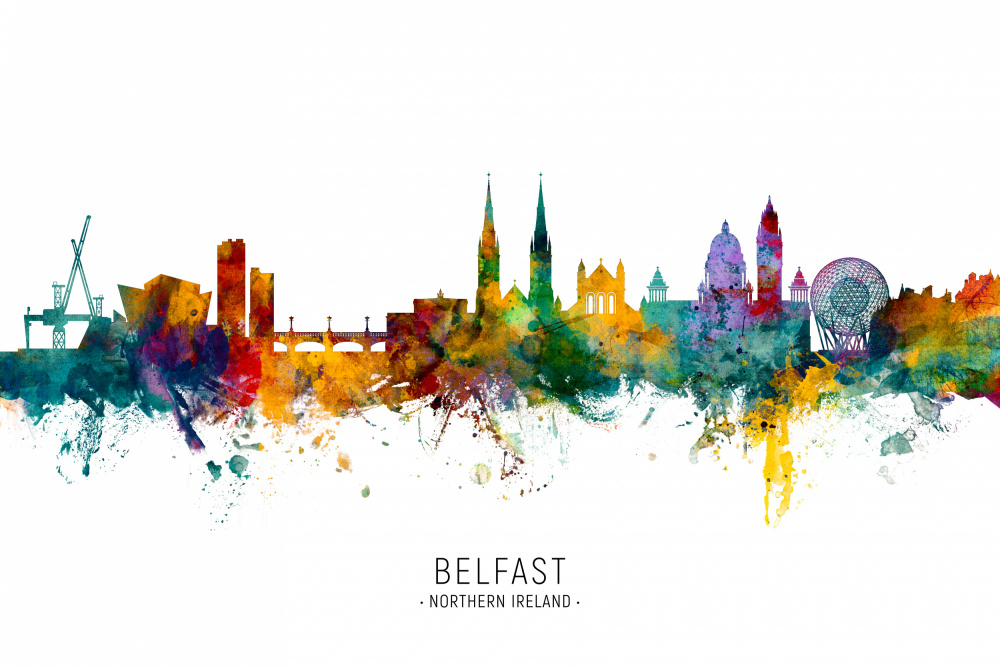 Belfast Northern Ireland Skyline von Michael Tompsett