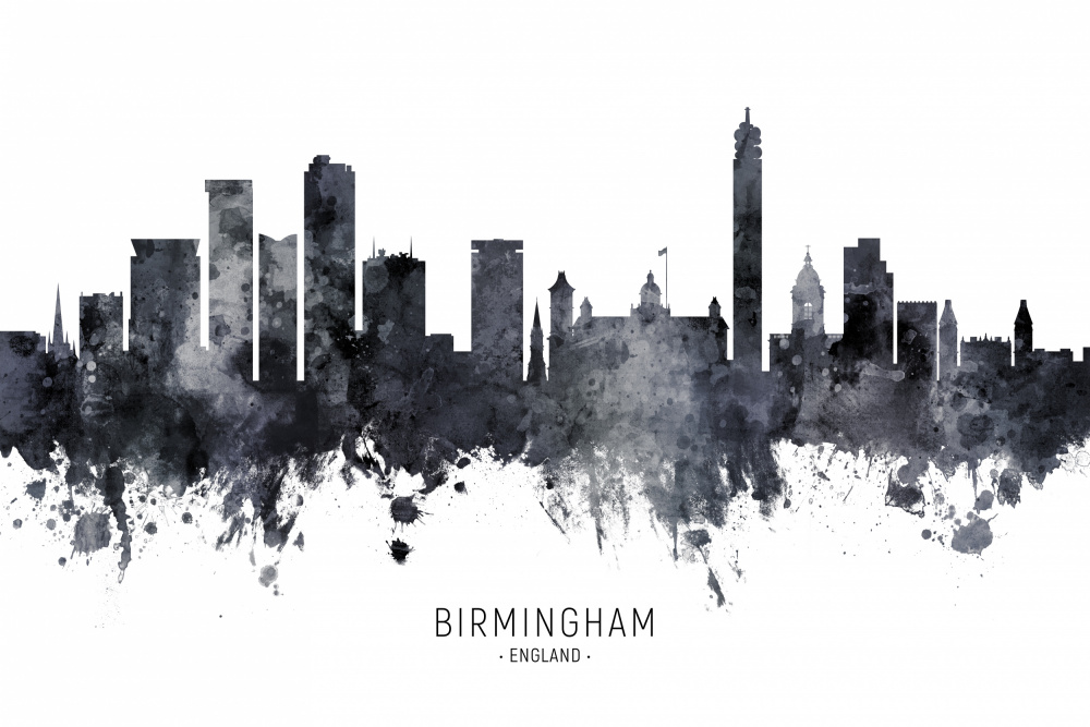 Birmingham England Skyline von Michael Tompsett