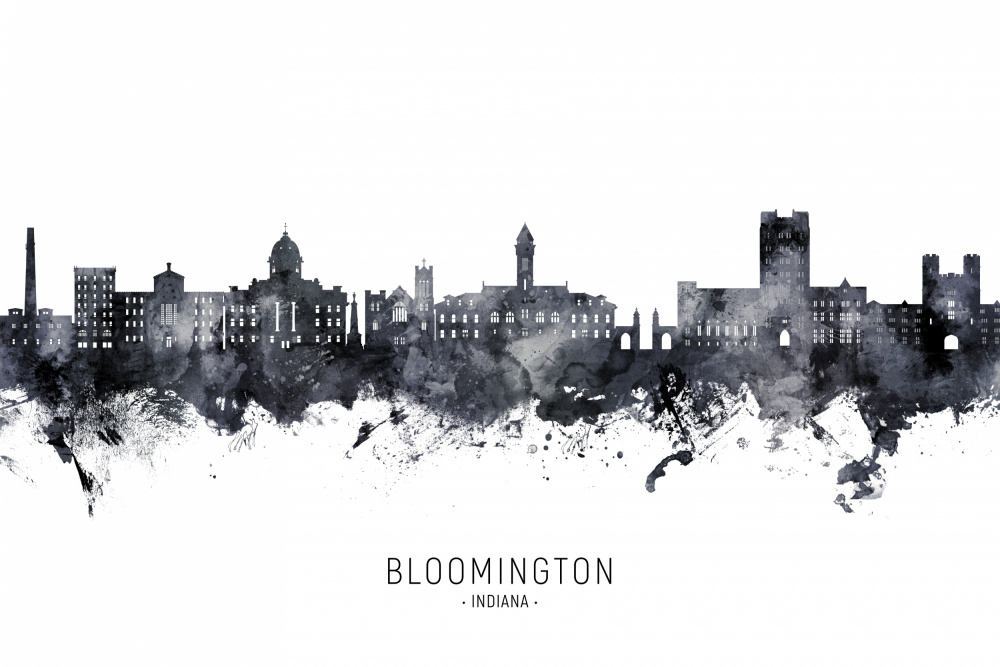 Bloomington Indiana Skyline von Michael Tompsett