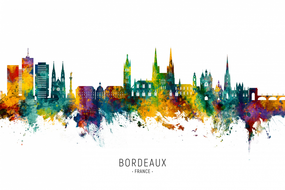 Bordeaux France Skyline von Michael Tompsett