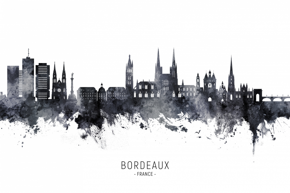 Bordeaux France Skyline von Michael Tompsett