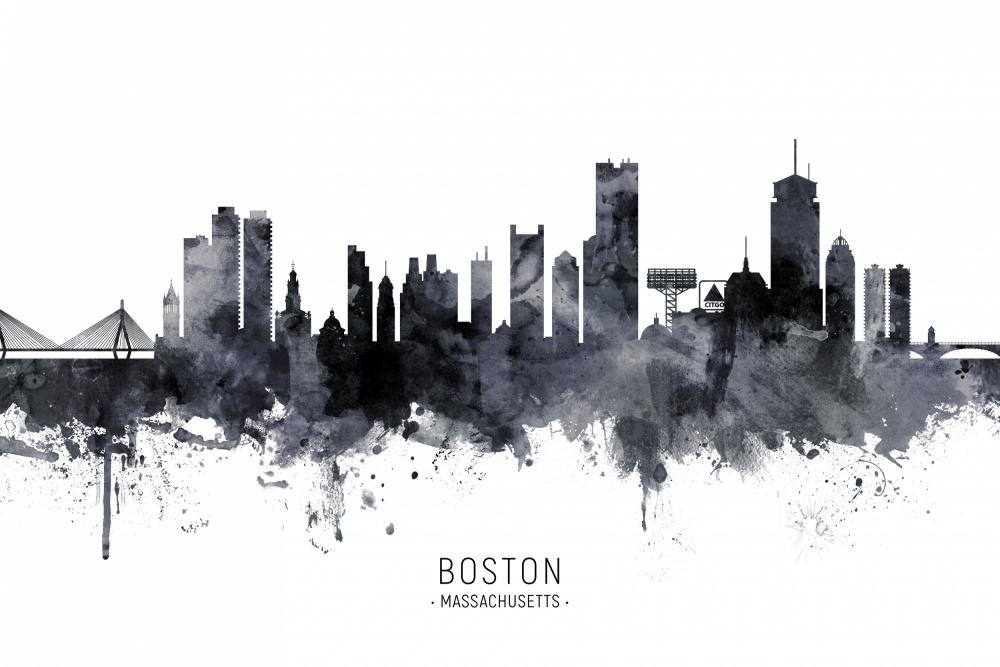 Boston Massachusetts Skyline von Michael Tompsett