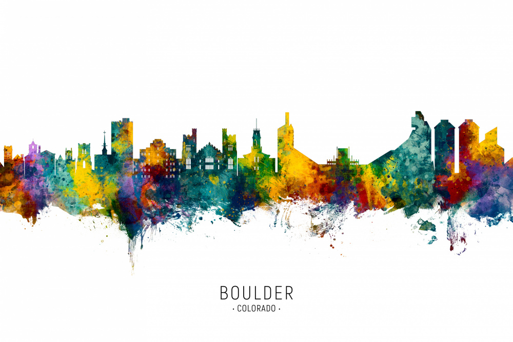 Boulder Colorado Skyline von Michael Tompsett