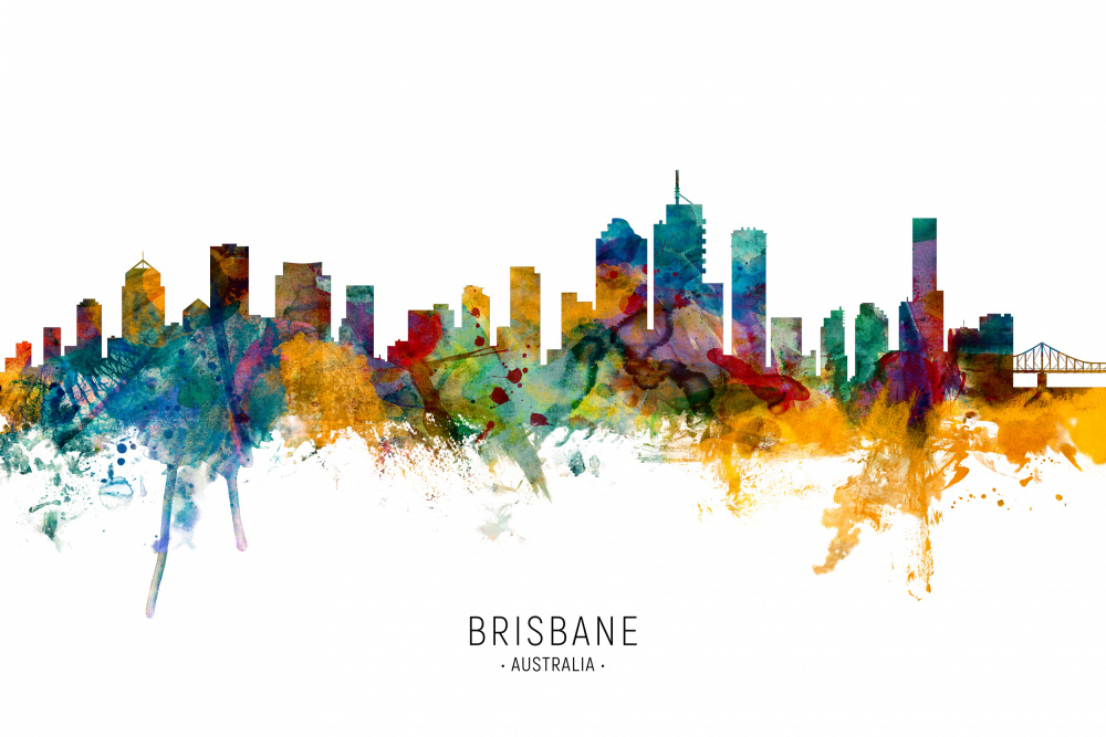 Brisbane Australia Skyline von Michael Tompsett