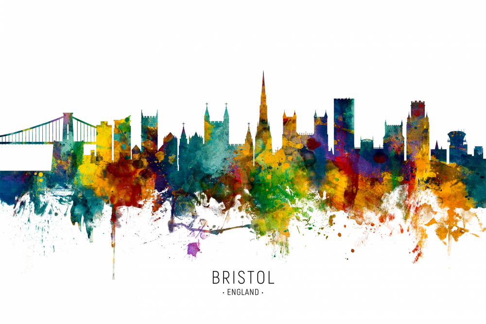 Bristol England Skyline von Michael Tompsett