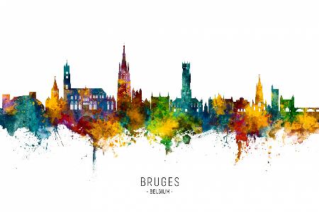 Bruges Belgium Skyline