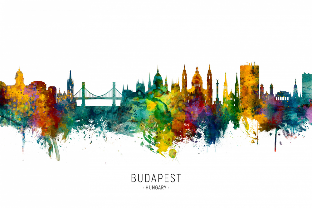 Budapest Hungary Skyline von Michael Tompsett