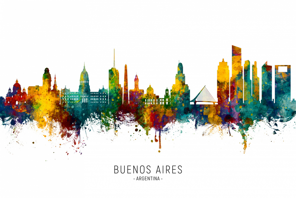 Buenos Aires Argentina Skyline von Michael Tompsett