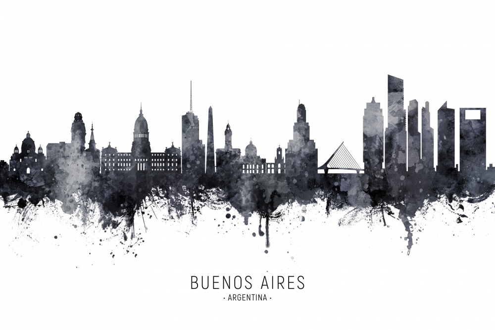 Buenos Aires Argentina Skyline von Michael Tompsett